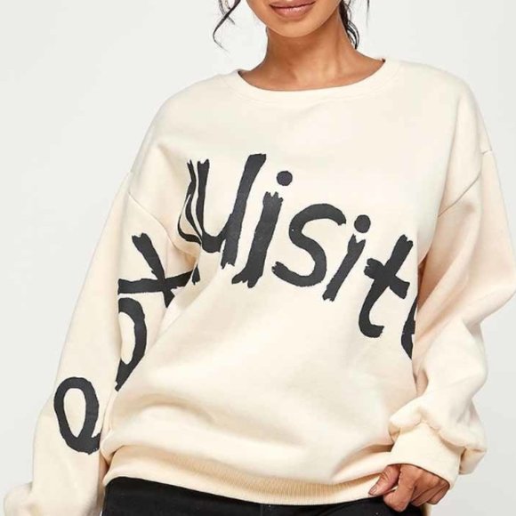 Exquisite Sweatshirt , Pullover Sweatshirt Brand New - Picture 3 of 4
